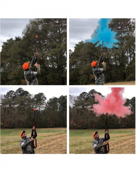 Party Games & Activities The Original Gender Reveal Orange Target Shotgun Exploding Target Balls Set by X&Y (1 Pink & 1 Blue ...
