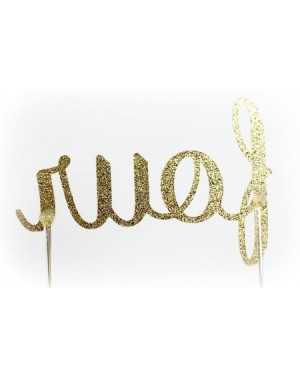 Cake & Cupcake Toppers Handmade 4th Birthday Cake Topper Decoration - Four - Double Sided Gold Glitter Stock - CH1856UOUDK $1...