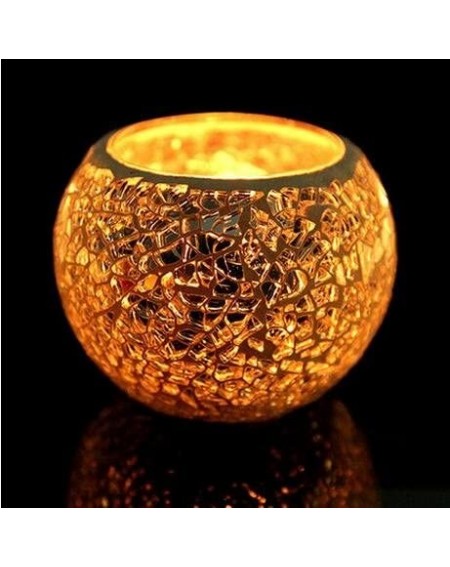 Candleholders Chinese Handmade Colorful Mosaic Glass Tealight Candle Holder Tealight Votive Holder for Wedding Home Christmas...