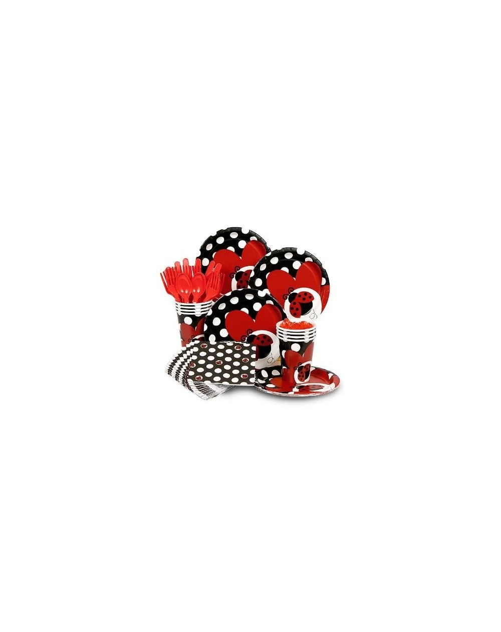 Party Packs Ladybug Party Standard Kit Serves 8 Guests - CG1102K3Q8X $13.92