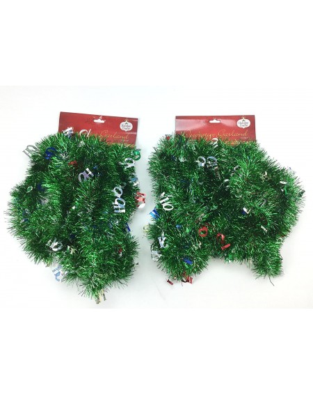 Garlands Set of 2 Decorative Christmas Garland 15 Ft.- Total of 30 Feet! Great for Trees- Stairways- Walls- Ceilings- Windows...