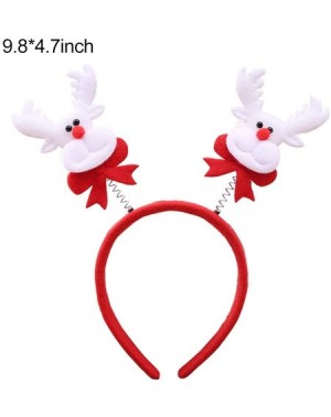 Hats Christmas Headbands- 4 Pack Reindeer Antler/Santa Hat/Tree Snowman/Gloves Headband for Party Festival Favor Decoration -...