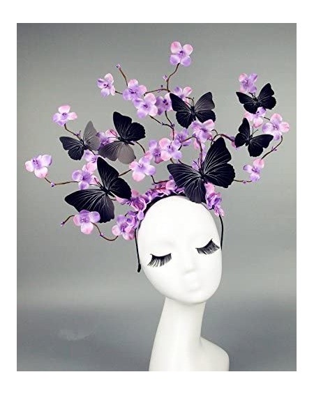 Hats Christmas Fairy & Witch Tree Branches Antlers Headband Cosplay Party Butterfly Flower Headpiece Decoration Steampunk Vin...