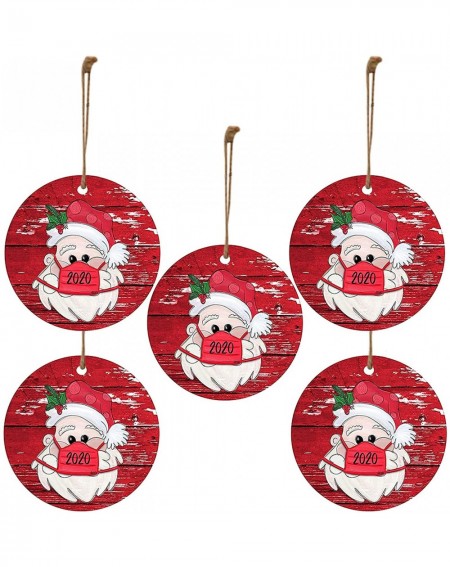 Ornaments 2020 Christmas Holiday Decorations Hanging Christmas Santa Pendant Personalized Family of Ornament (20PCS-Mixed Col...