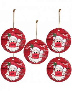 Ornaments 2020 Christmas Holiday Decorations Hanging Christmas Santa Pendant Personalized Family of Ornament (20PCS-Mixed Col...