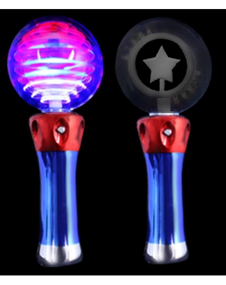 Party Favors LED Light Up Magic Star Spinner Wand Toy for 4th of July Parties and Events - Multicolor - CP119TD9M73 $22.29