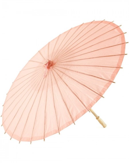Favors Paper Parasol with Bamboo Boning - Peach - Peach - CP112P50UCX $23.13