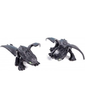 Cake & Cupcake Toppers Mini Dragon Toothless Light & Night Fury Hiccup Action Figures-Cake Toppers tall 3.46"-4.7" - C319GECM...