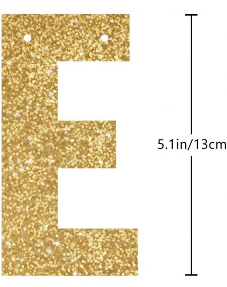 Banners & Garlands Gold Happy 26th Birthday Banner- Glitter 26 Years Old Woman or Man Party Decorations- Supplies - Gold-happ...