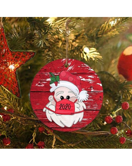 Ornaments Personalized Christmas Ornaments- 2020 Quarantine Survivor Family with Face_Mask Customized Christmas Decorating Ki...