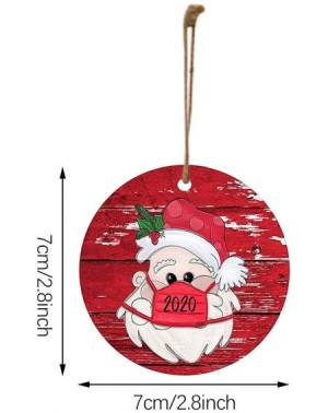 Ornaments Personalized Christmas Ornaments- 2020 Quarantine Survivor Family with Face_Mask Customized Christmas Decorating Ki...