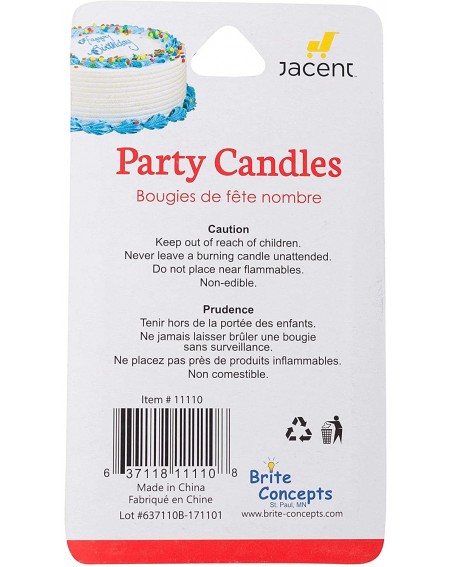 Birthday Candles Polka Dot Number Birthday Candle Cake Topper - 2 Candle - Number 2 - CP18QEW4R7A $8.86