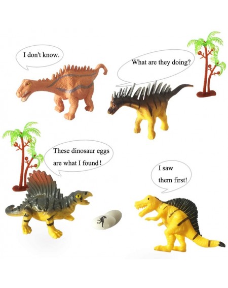 Party Favors 16 Pieces Dinosaur Toys for 3 Year Olds Boys and Girls- Mini Dinosaurs Toys for Cupcake Topper/Birthday Cake Top...