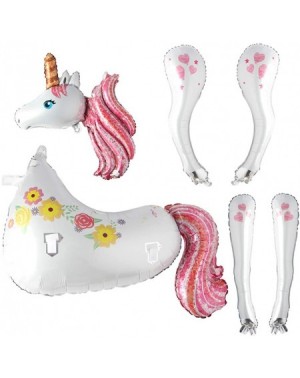Balloons Self Stand Huge 3D Cartoon Unicorn Birthday Party Horse Decorations Supplies Wedding Engagement Children's Day Foil ...