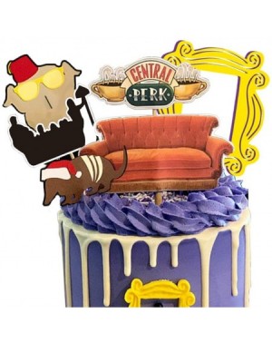 Cake & Cupcake Toppers Friends Birthday Cake Topper - C0194YX5E6W $8.65