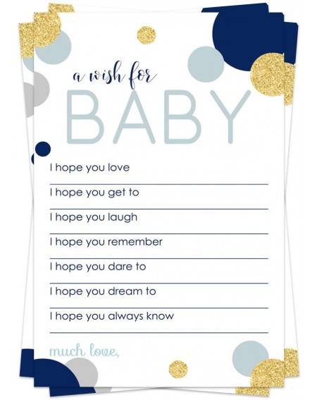 Party Games & Activities Abstract Wish for Baby Shower Game (20 Pack) Advice and Best Wishes - Wishing Well Cards - Birthday ...