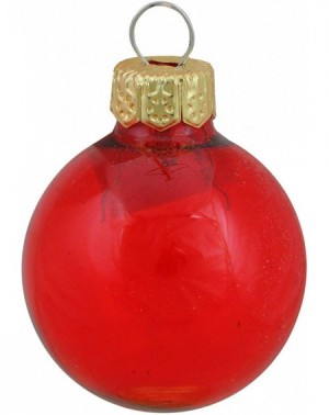 Ornaments 12ct Clear Red Glass Ball Christmas Ornaments 2.75" (70mm) - CC18ZCDI76O $35.68