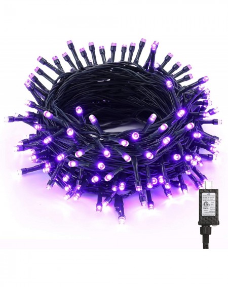Indoor String Lights Purple Lights- 78.74ft 240 LED Halloween Lights- Plug in Halloween Lights String Connectable- 8 Modes Ou...