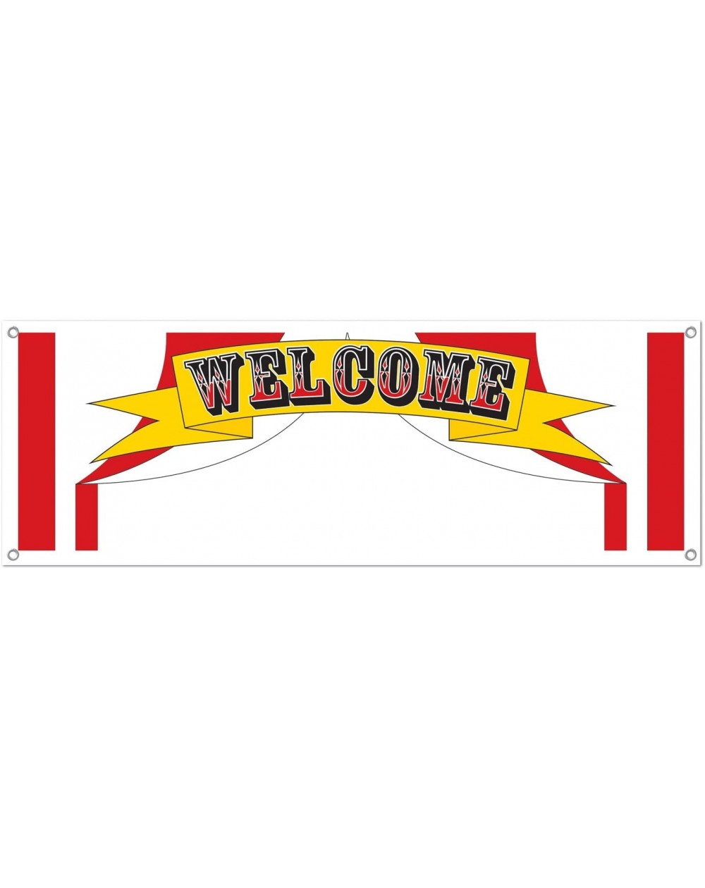 Banners & Garlands Welcome Sign Banner Party Accessory (1 count) (1/Pkg) - CE11856KOIV $9.77