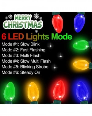 Party Favors 10 Pack Christmas LED Light Up Bulb Necklace Christmas Holiday Accessories Party Favors Xmas Necklace for Kids M...