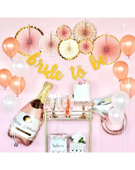 Balloons Bride To Be Decorations- Bridal Shower Decorations Set- Rose Gold Bachelorette Party Decorations- Bridal Shower Deco...