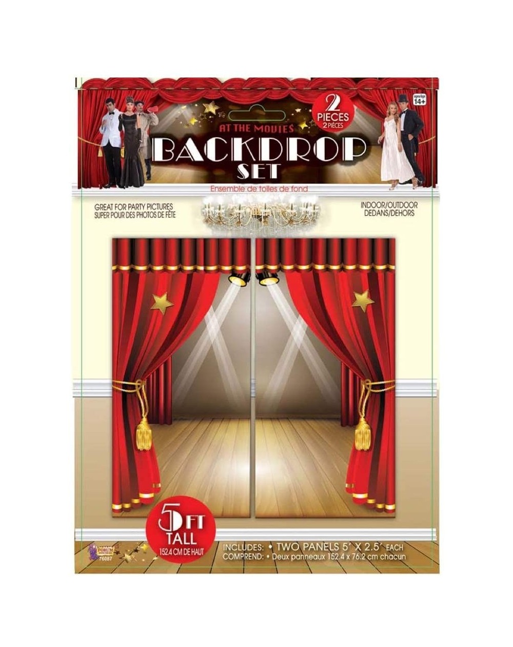Photobooth Props Party Photo Booth Accessory Pack- At the Movies Backdrop - At the Movies - CG12EB6AW43 $10.42