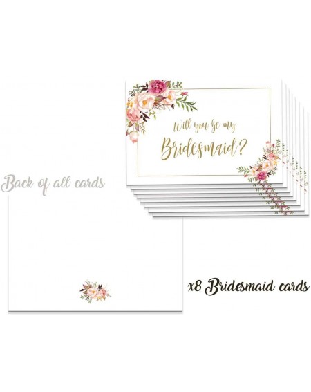 Favors Soft flowers wedding party proposal notes (White) - White - CU180ZQ9U8D $16.32