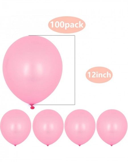 Balloons 100 pcs 12 inch Pink Pearl Latex Balloon for Boy Girl Party for Activity Campaign - C712MYSWLBG $18.47