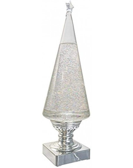 Indoor String Lights Battery-Operated Lava Light Tree- 14-Inch- Clear and Silver - C711TCQHS3R $84.31