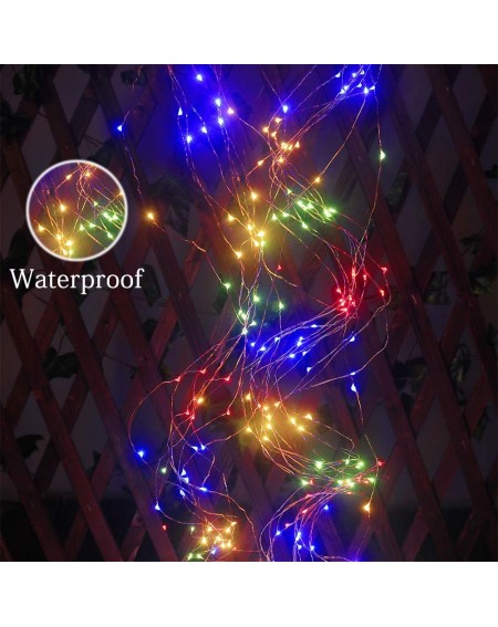 Outdoor String Lights Upgraded Solar Fairy Lights String-72 ft 200 LED Solar Christmas Lights Outdoor Waterproof 8 Modes Copp...