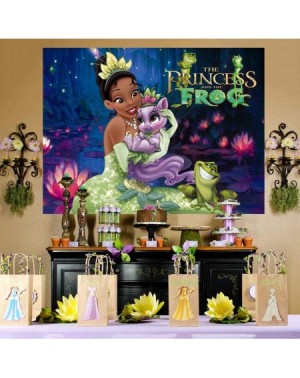 Banners Tiana Princess Backdrop - Frog Background - Birthday - Baby Shower - Girl - Party Banner - Disney - Decorations - CG1...