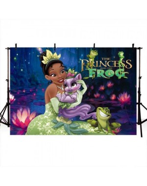 Banners Tiana Princess Backdrop - Frog Background - Birthday - Baby Shower - Girl - Party Banner - Disney - Decorations - CG1...