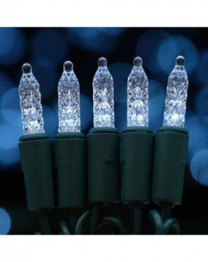 Outdoor String Lights Cool White Faceted LED Christmas Lights- 66 Ft 200 LED UL Certified Commercial Grade Holiday String Lig...