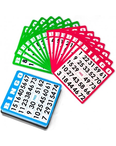 Party Games & Activities 100 Bingo Cards- Mixed Colors - Family Bingo Game Educational Learning Resource - Kids Classroom Toy...