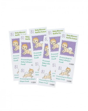 Invitations Baby Shower Raffle Tickets for Baby - Party Supplies - Entertainment - Admission Tickets & Wristbands - Baby - 24...