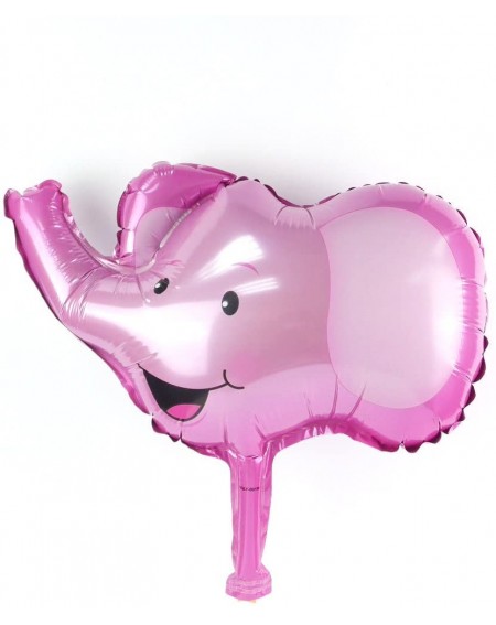 Balloons Mini 14" Pink Elephant Head Cartoon Animal Balloon 6pcs - C51895UXEX0 $18.03