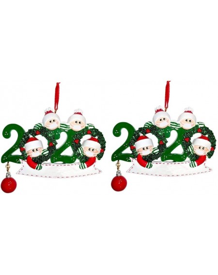 Ornaments 2020 Christmas Holiday Decorations New Personalized Survived Family Ornament - A-7 - CY19IT9NDCK $26.44