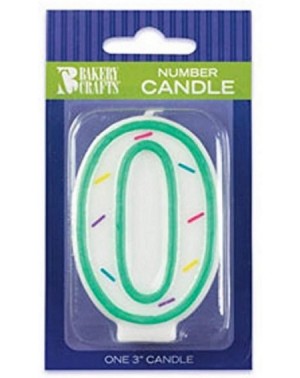 Cake Decorating Supplies Sprinkle Birthday Candles- 3-Inch- Number-0 - CG112PKUM3P $8.84