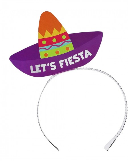 Favors Fiesta Party Supplies- Cinco de Mayo Sombrero Headbands (24 Pack) - C918LMTDW4H $10.78