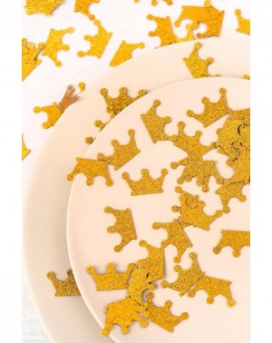 Confetti Gold Confetti (200Pcs)- Gold Crown Confetti- Party Table Confetti- Anniversary Confetti for Baby Shower- Wedding Tab...