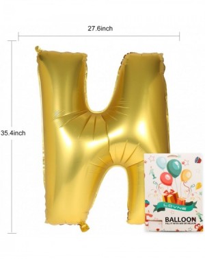 Balloons 40 Inch Jumbo Gold Alphabet N Balloon Giant Prom Balloons Helium Foil Mylar Huge Letter Balloons A to Z for Birthday...