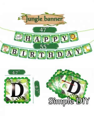 Balloons Jungle Theme Party Supplies Jungle Safari Theme Party Decorations Include Happy Birthday Banner Safari Animal Balloo...