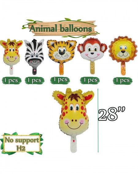 Balloons Jungle Theme Party Supplies Jungle Safari Theme Party Decorations Include Happy Birthday Banner Safari Animal Balloo...