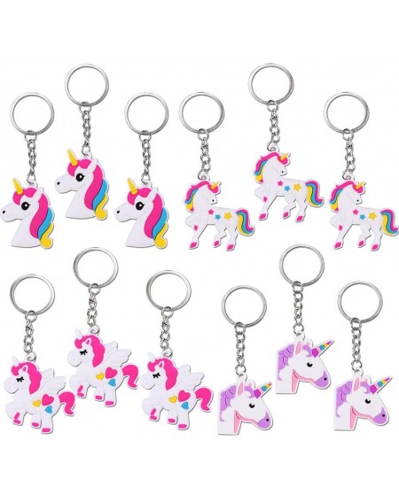 Party Favors 54Pack Rainbow Unicorn Party Supplies-Perfect Unicorn Gifts-Unicorn Necklace Novelty Unicorn Keychain Bulk Unico...