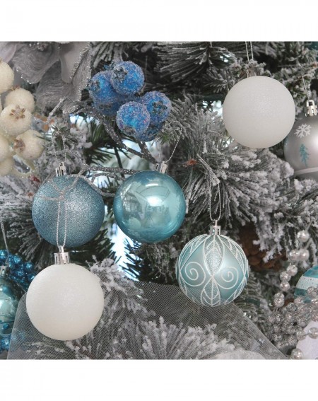 Ornaments 60mm/2.36" Decorative Shatterproof Painting & Glitering Designs Christmas Ornaments Christmas Balls Set in Harmonio...