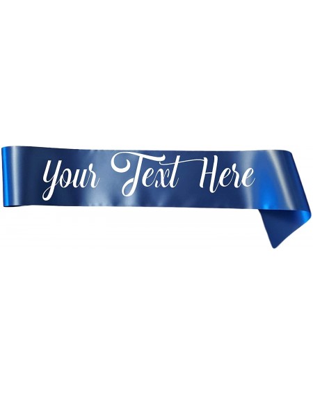 Favors Personalized Sash Special Events or Halloween Pageant Birthday Wedding - Navy - C2192Y0ZIM5 $40.20