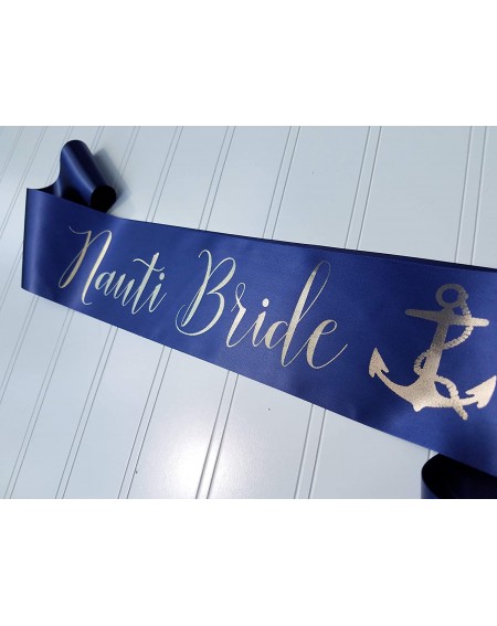 Favors Personalized Sash Special Events or Halloween Pageant Birthday Wedding - Navy - C2192Y0ZIM5 $20.10