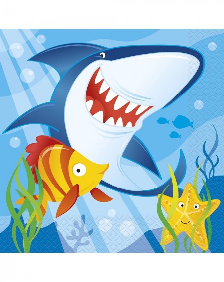 Party Tableware Ocean Shark Party Napkins- 16ct - CF11JQHMAGB $8.69