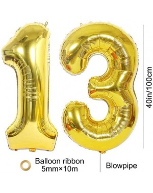 Balloons 2pcs 40 Inch Number Balloon Foil Balloon Number 13 Jumbo Giant Balloon Prom Balloon Mylar Huge Number Balloon for Bi...