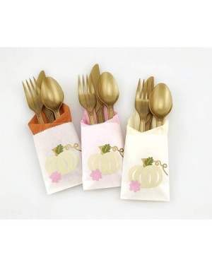 Party Packs Pumpkin Cutlery - 24 Set for Fall Baby Shower or Kids Birthday Party Supplies - C418IAZ3KYD $21.31